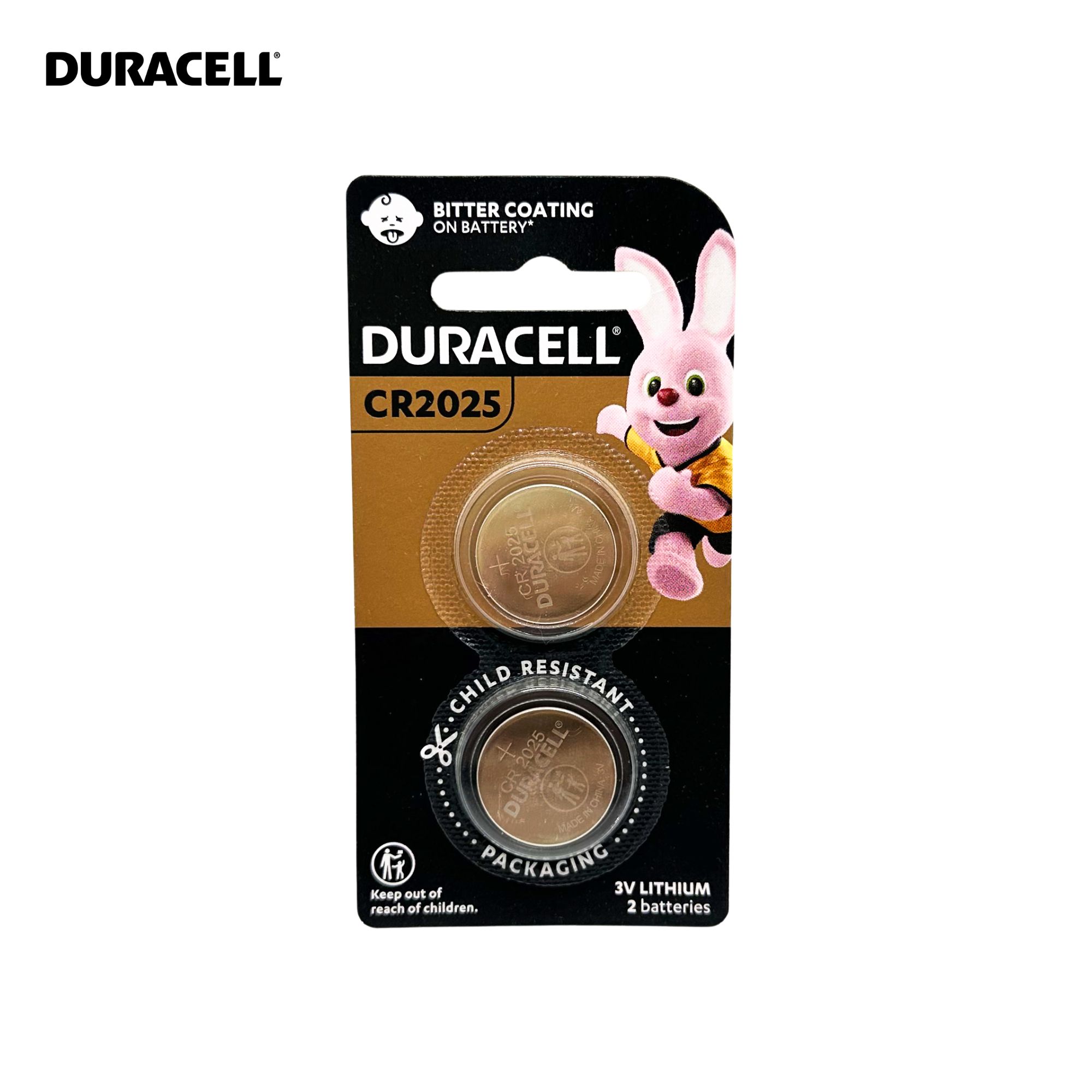 Vỉ 2 viên pin cr2025 duracell lithium 3v - hàng chính hãng