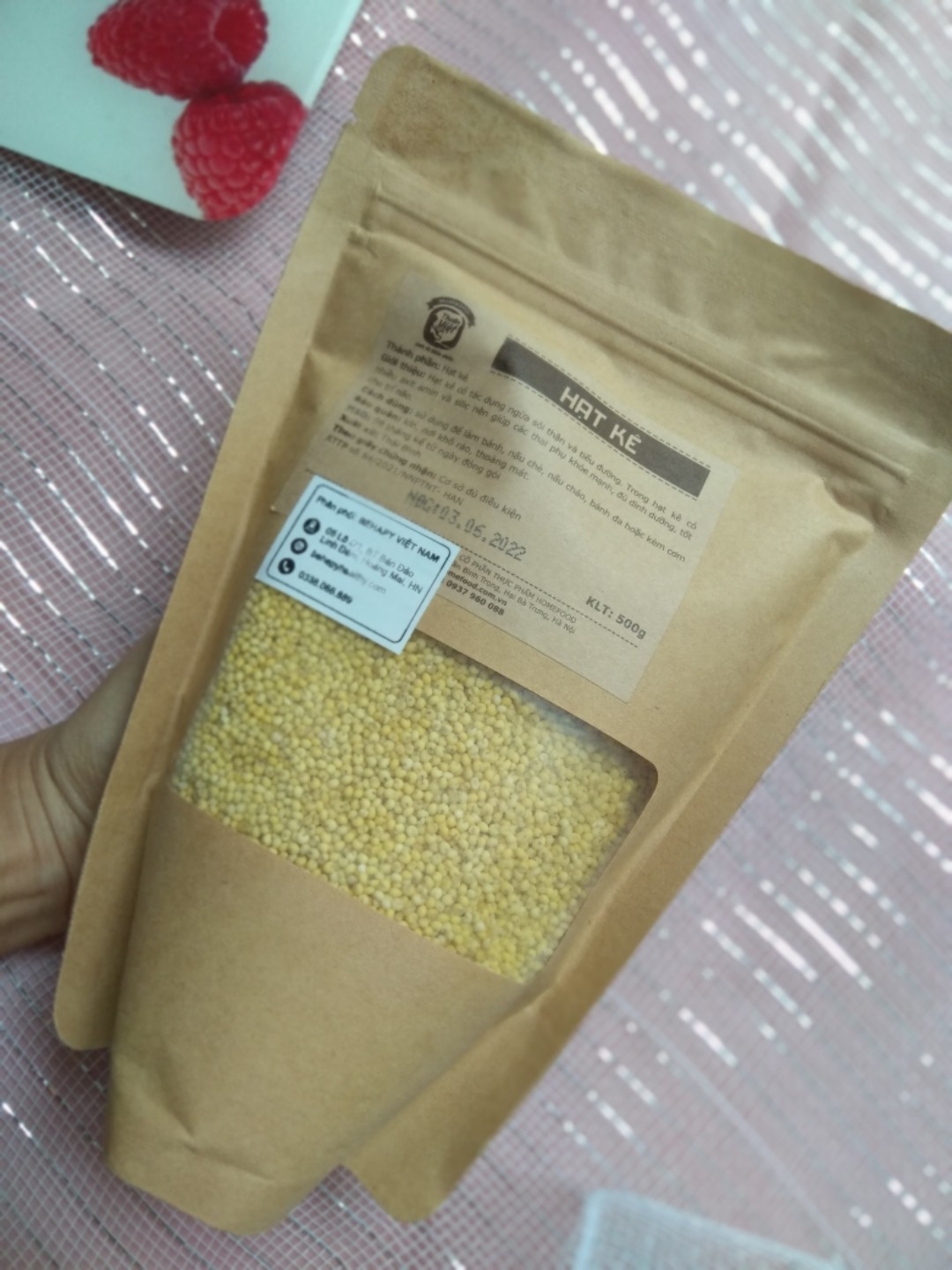 Hạt kê vàng , cho bé ăn dặm, hạt kê nếp vàng hàng nông sản Nghệ An 500g