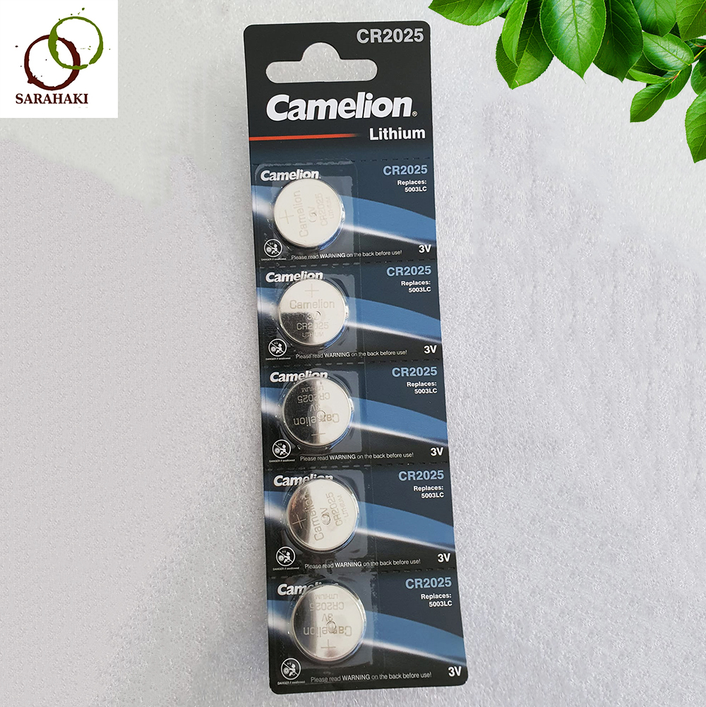 Combo 5 viên pin cr2025 camelion lithium 3v chính hãng