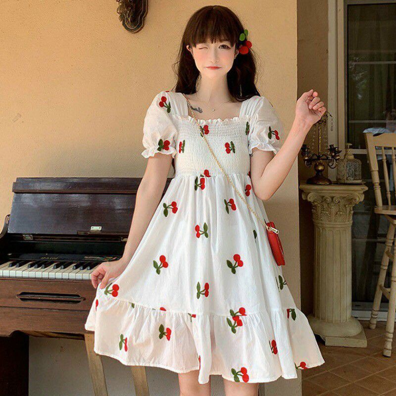 Đầm ulzzang baby cherry