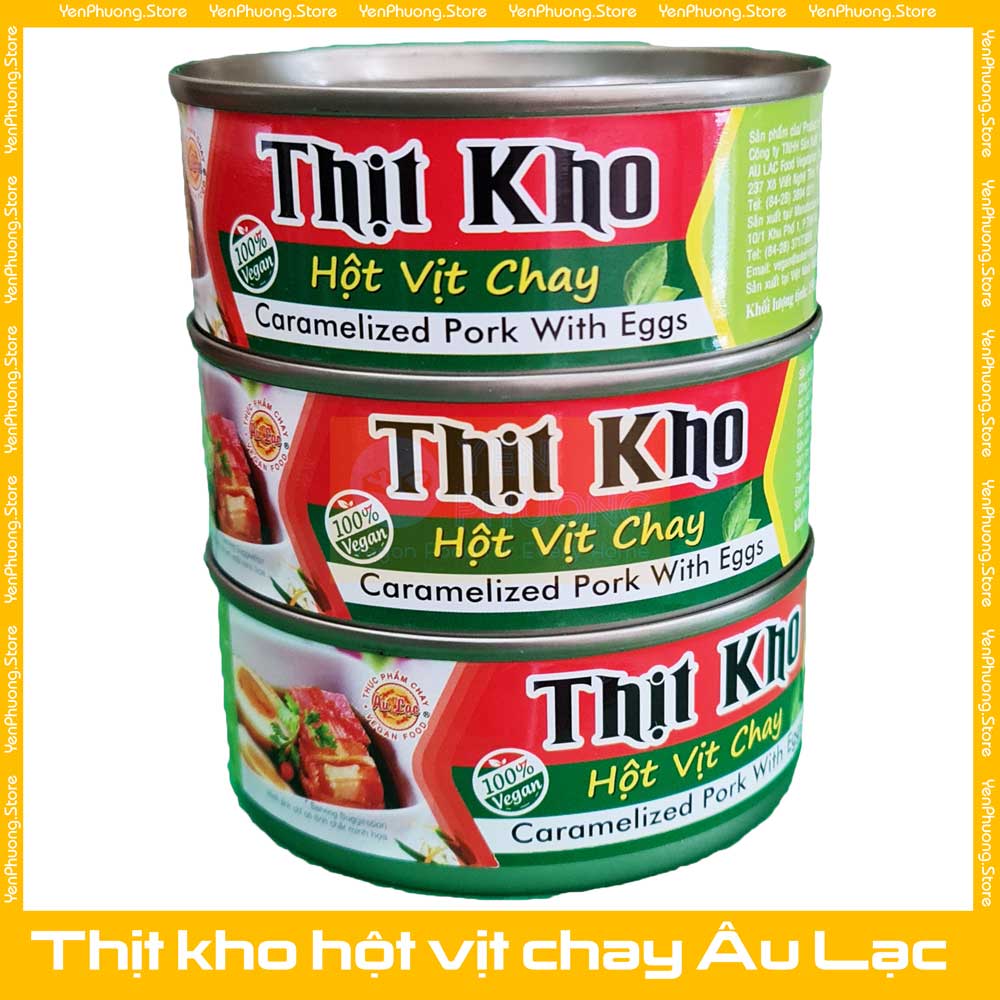 Thịt kho hột vịt chay âu lạc 5 hộp x 150g