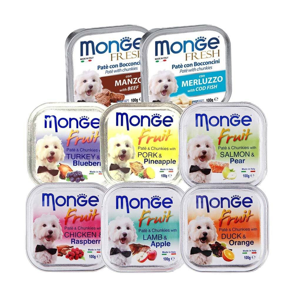 PATE MONGE CHO CHÓ NHIỀU VỊ 100g