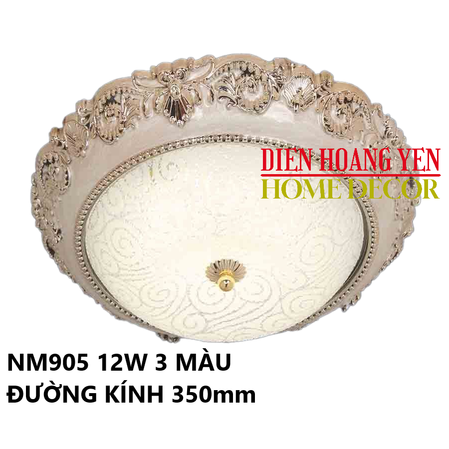 Đèn mâm led ốp trần cổ điển