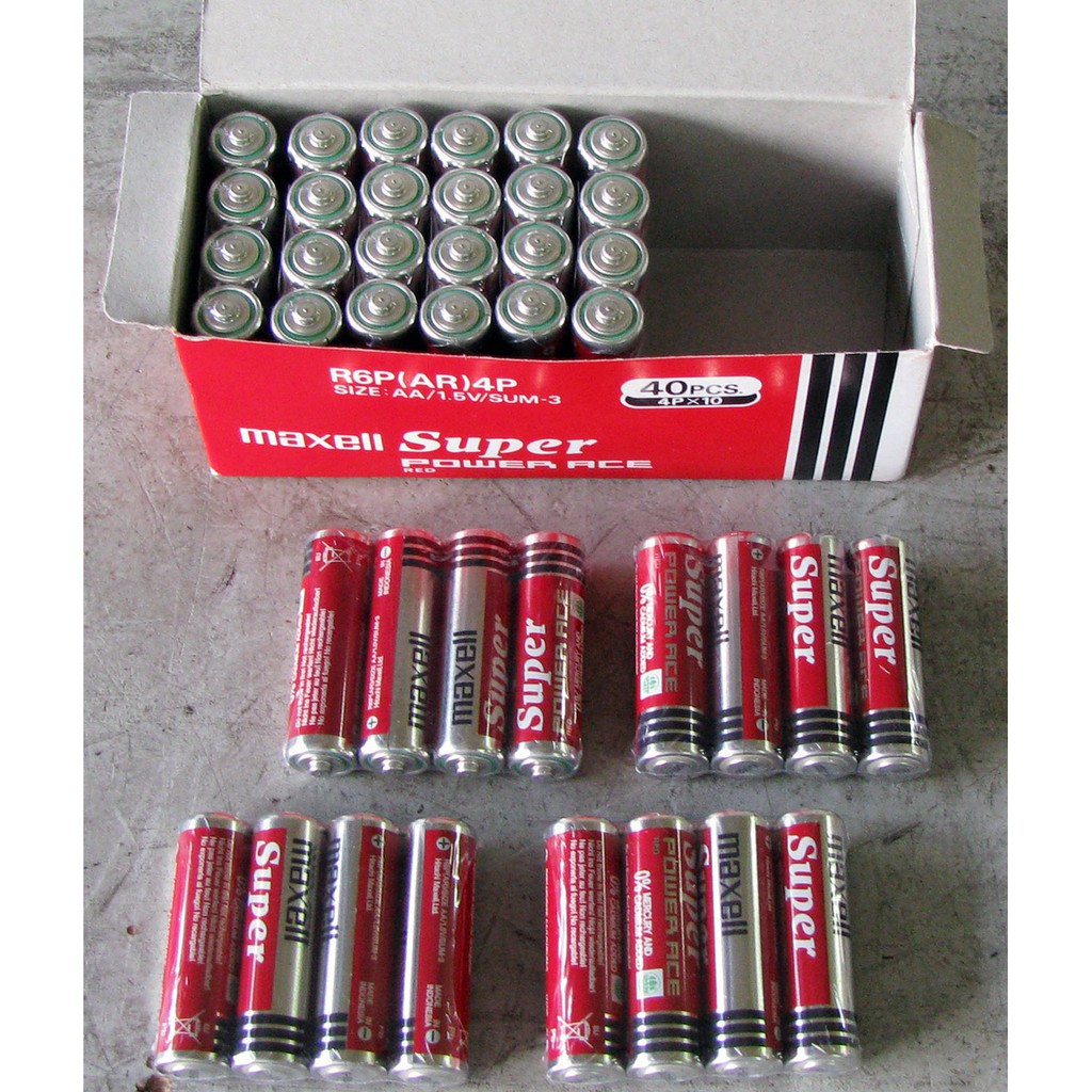 Hộp 10 viên pin tiểu Maxell