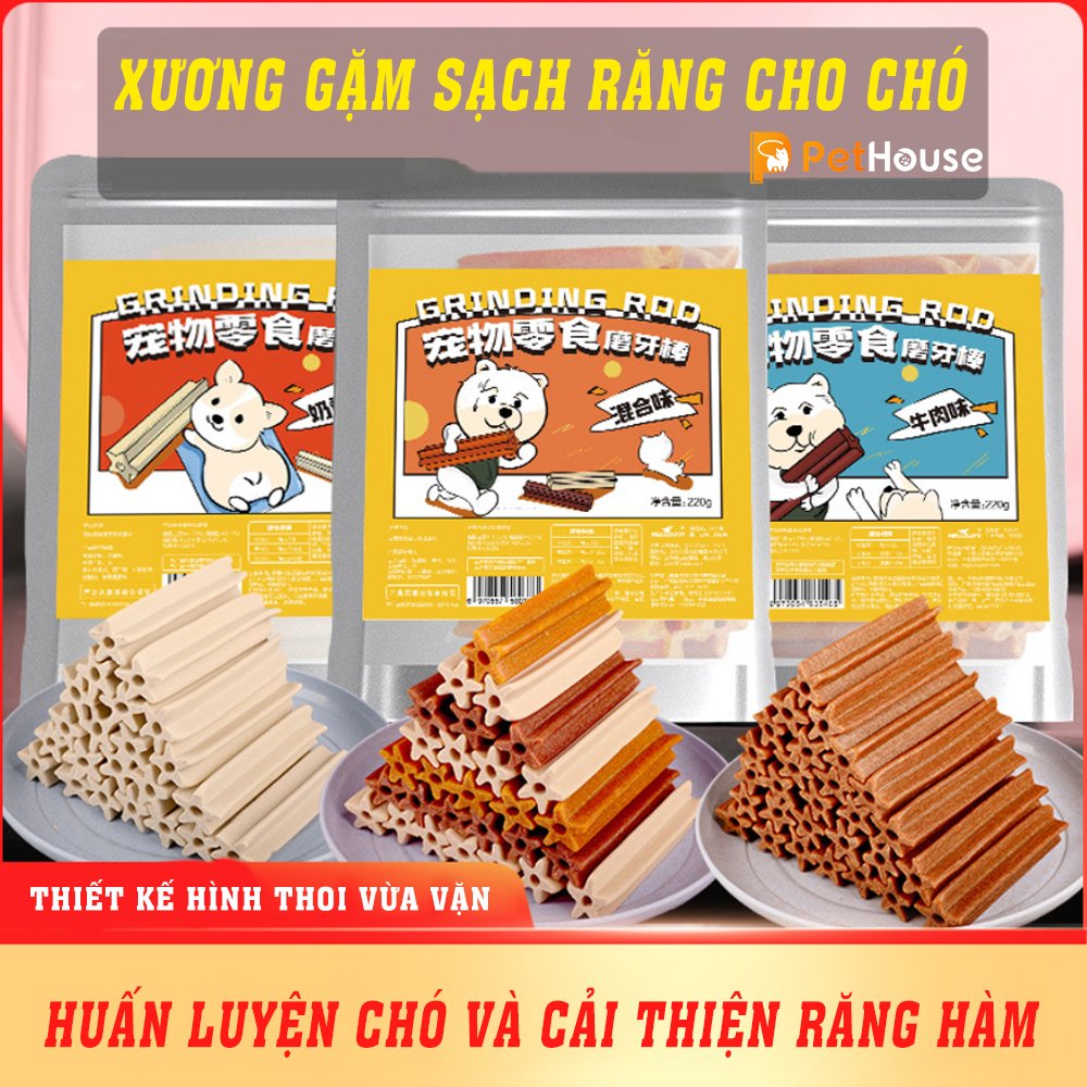 Xương gặm sạch răng Hello Joy nhiều vị Bánh thưởng cho chó mèo thú cưng