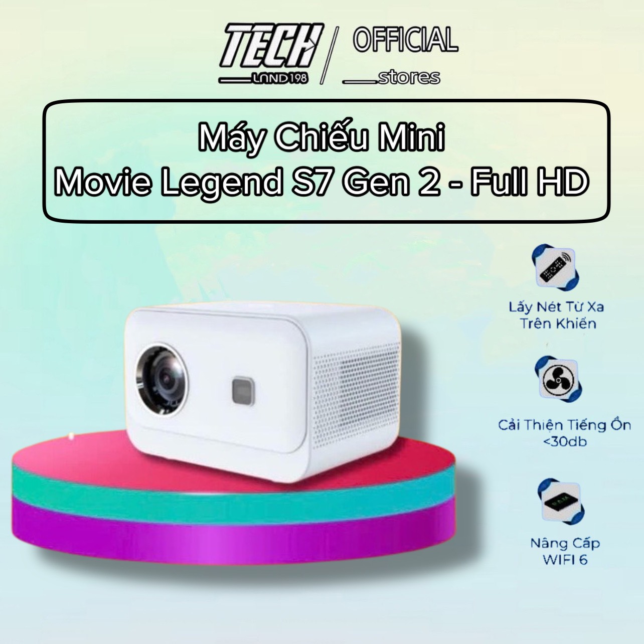 Máy Chiếu Phim S7 GEN 2 VÀ TIMOO C1 GEN 2 -  HD Android 6.0 Độ Sáng Lên Tới 3000Lumens - Máy Chiếu Dành Cho Sinh Viên Học Sinh