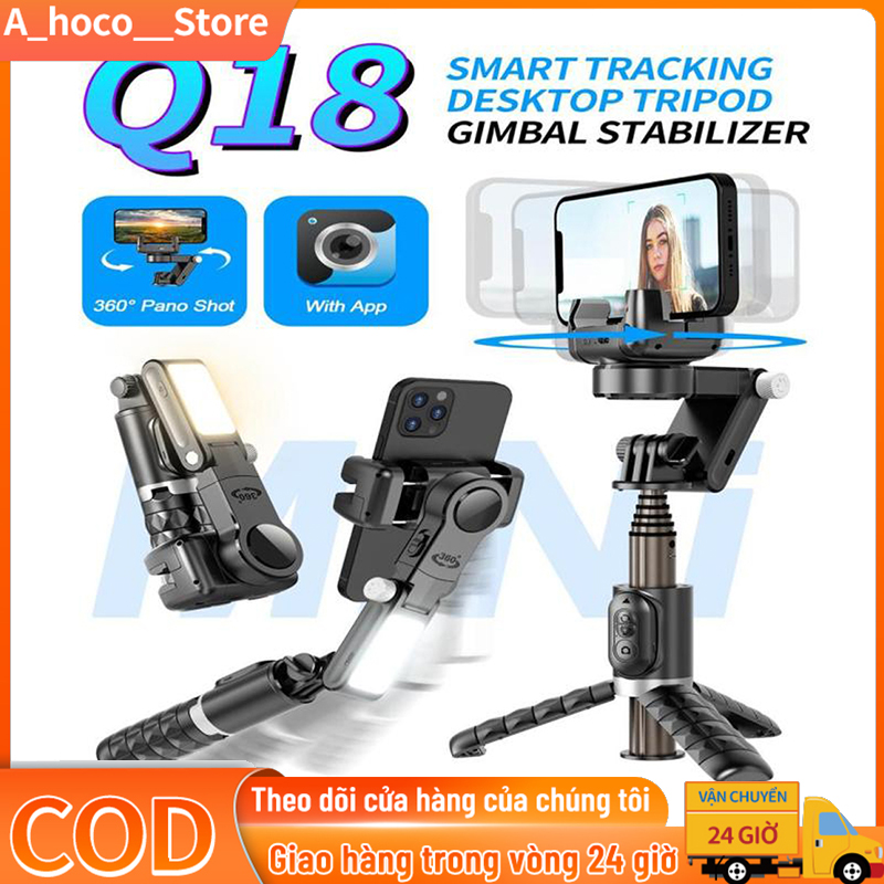 Gimbal Chống Rung Cho Điện Thoại, Gimbal Stabilizer, Gimbal Chống Rung Q18 Quay Video Chuyển Động Mượt Mà, Selfie Stick
