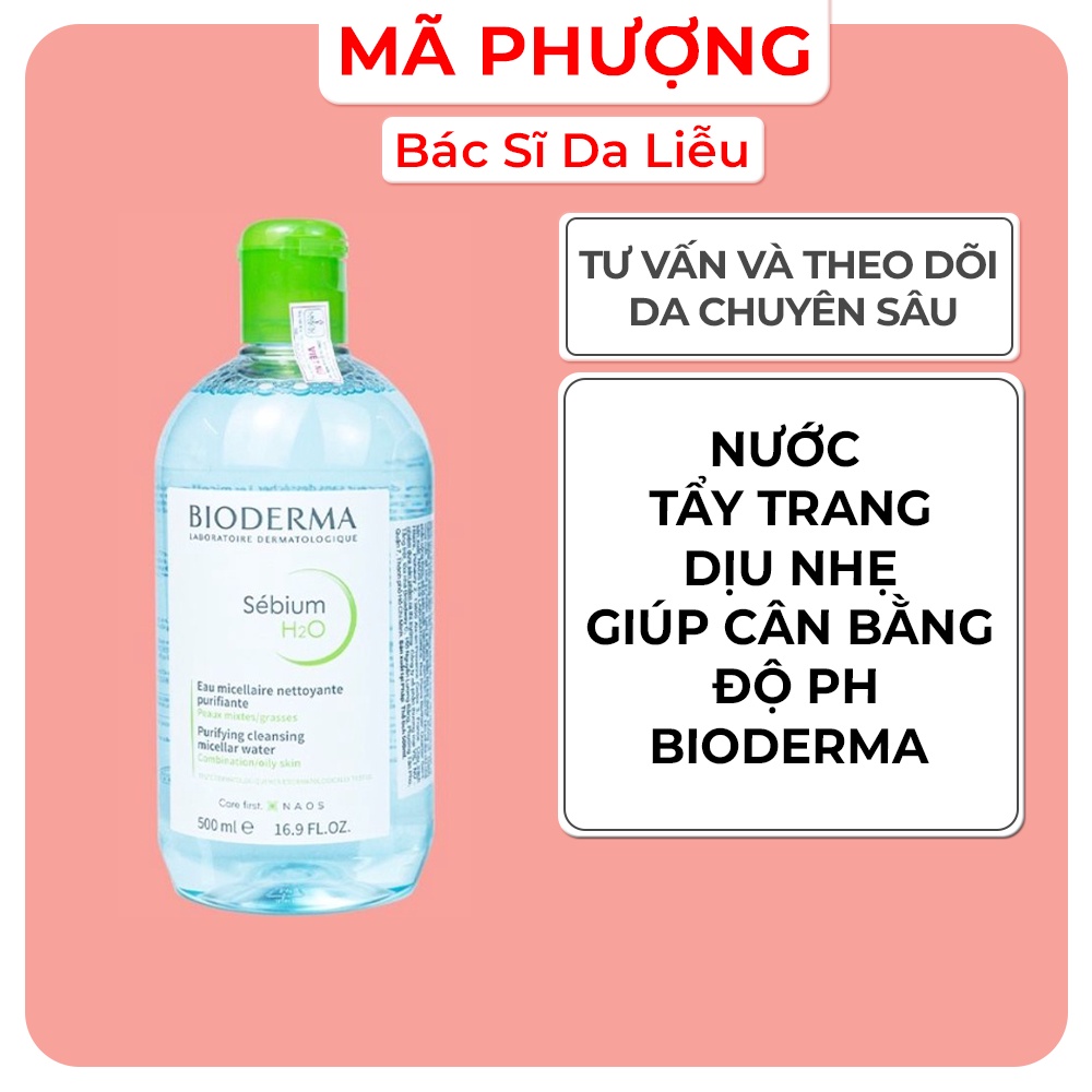 Nước tẩy trang bioderma h2o solution 500ml