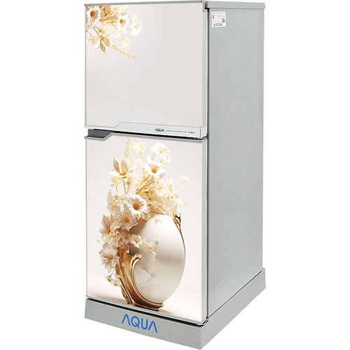 Decal dán Tủ Lạnh bình hoa trắng 3d chất liệu cao cấp