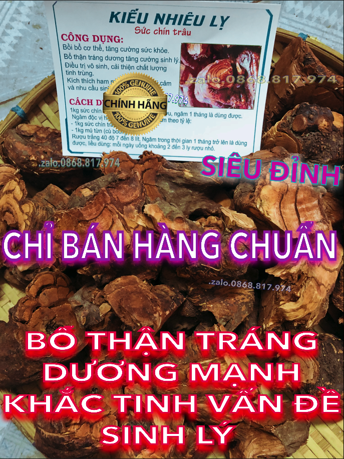 .5BỘ KIỀU NHIÊU LỴ SỨC 99 TRÂU NGÂM RƯỢU-KHẮC TINH YẾU SINH-LÝ-XUẤT SỚM-ĐAU-MỎI-KÍCH-DƯƠNG MẠNH-TĂNG HAM-MUỐN KNL 2.5