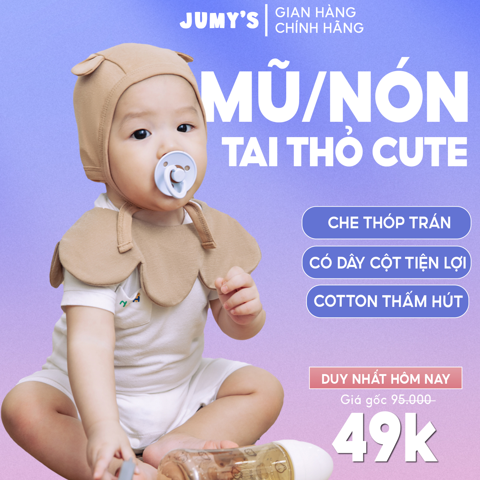 Mũ cho bé cute style Hàn Quốc