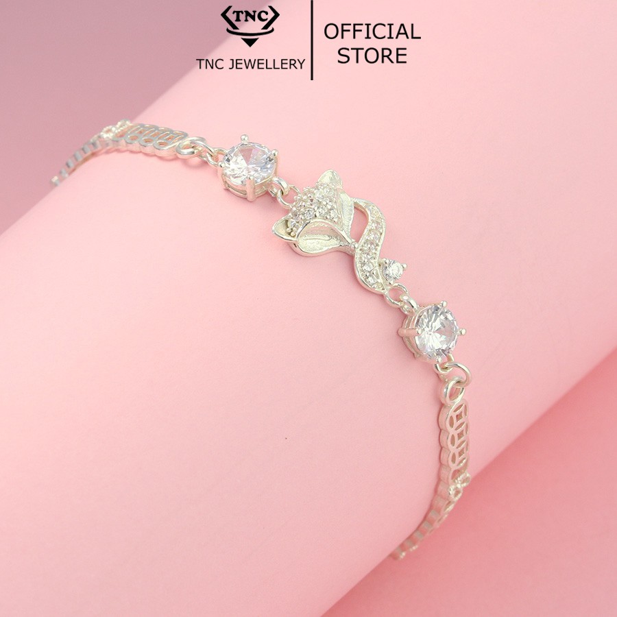 Lắc Tay Bạc, Vòng Tay Bạc TNC JEWELLERY 925 Hồ Ly Kim Tiền Tài Lộc May Mắn