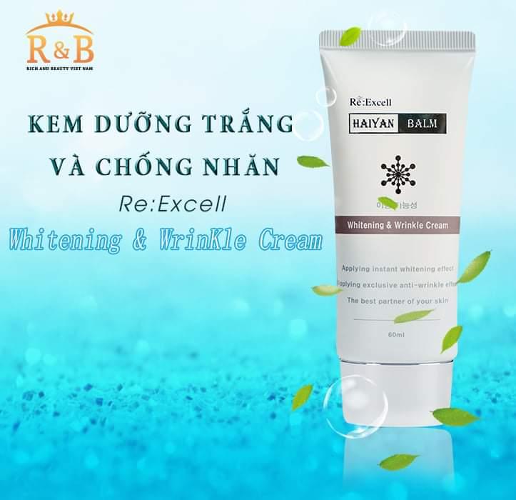 Kem dưỡng trắng da dùng ban ngày Re : Excell  Haiyan Blam R&B