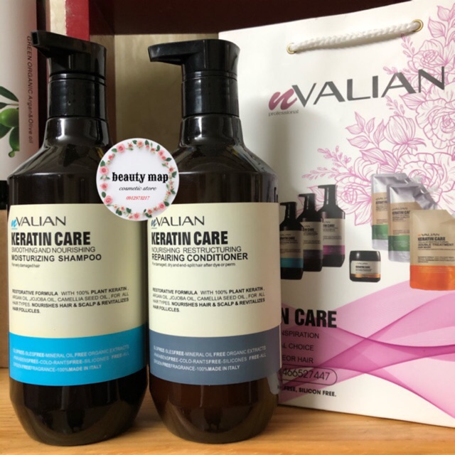 Gội xả phục hồi valian keratin 500ml