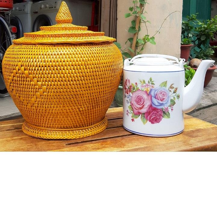 Giành ủ giữ nhiệt giả mây và tích bát tràng 3 L