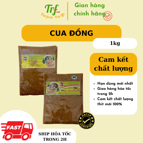 Cua đồng xay sẵn túi 1kg thơm mát cho món canh ngày hè