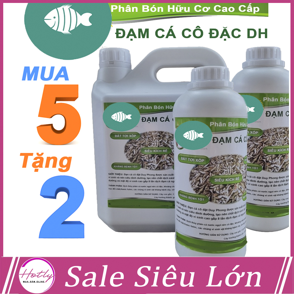 5 lít tặng 2 lít - phân bón đạm cá cô đặc humic cao cải tạo đất,giúp cây phát triển tối đa -76124