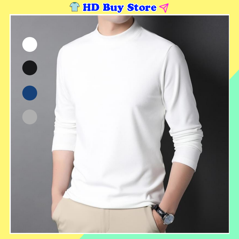 Áo thun dài tay giữ nhiệt nam nữ dáng ôm thể thao đá bóng chất nỉ lót lông ấm áp