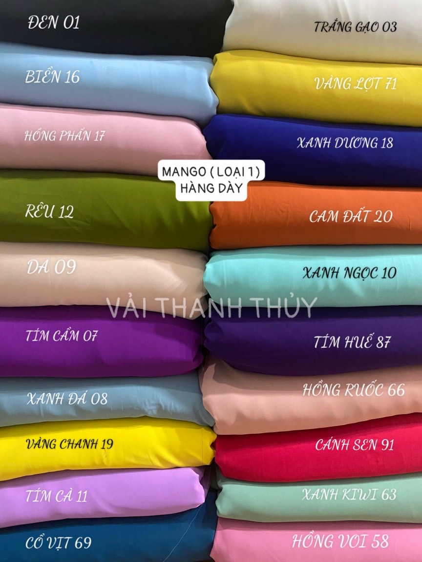 LỤA MANGO( LOẠI 1- HÀNG DÀY)-VẢI MAY ÁO DÀI -DÒNG VẢI CAO CẤP