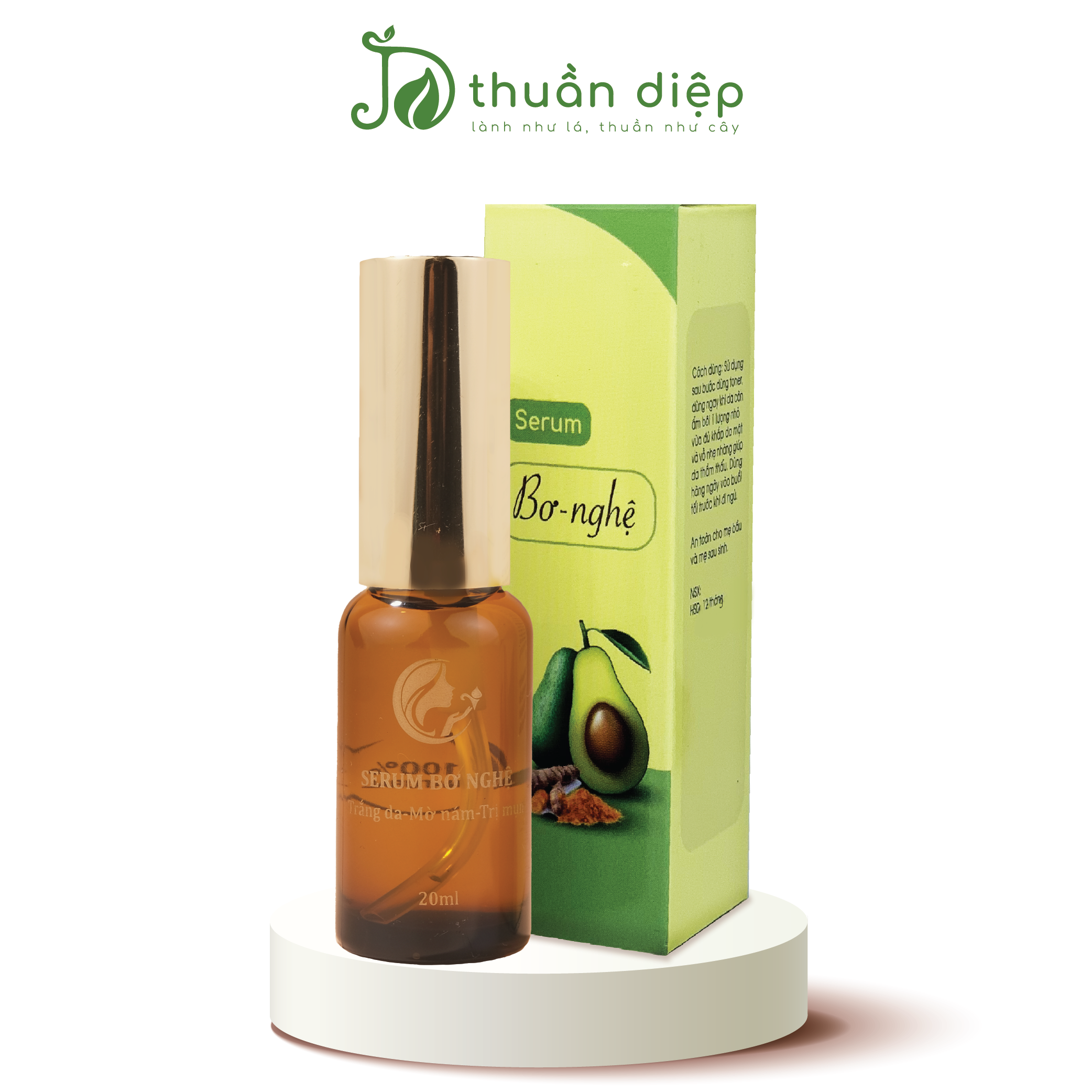 Serum Bơ Nghệ Sáng da Mờ thâm Giảm mụn Ngăn ngừa lão hóa Handmade