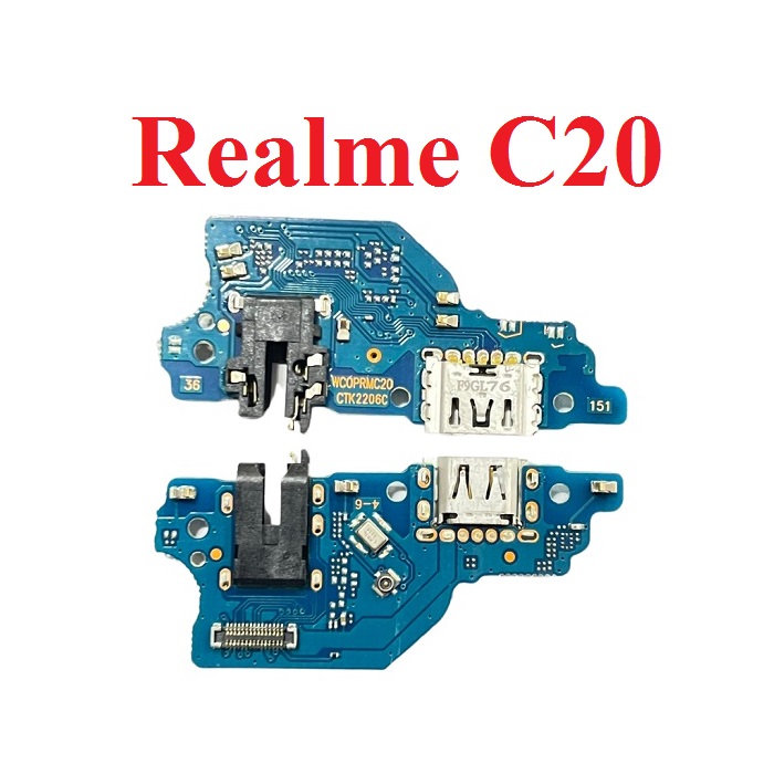 Cụm Sạc Oppo Realme C20 Charger Port USB Bo Main Mainboard Chân Sạc Linh Kiện Thay Thế