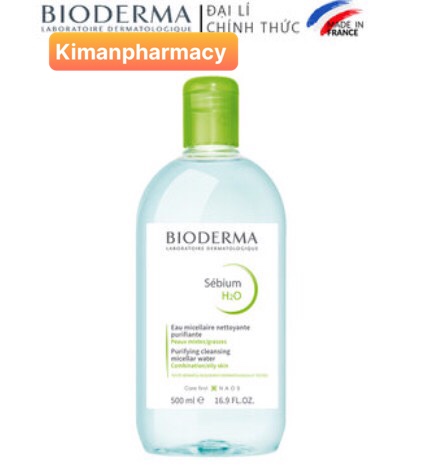 Nước Tẩy Trang giành cho Da dầu Da mụn Bioderma sebium H2O 500ml