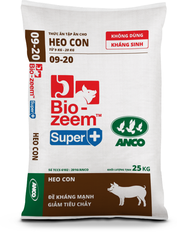 Cám heo con, thức ăn tập ăn cho heo con từ 9kg - 20kg, thức ăn cho dúi, nhím, thỏ, anco 09-20 u21, túi 5kg, hoặc 1kg tùy chọn