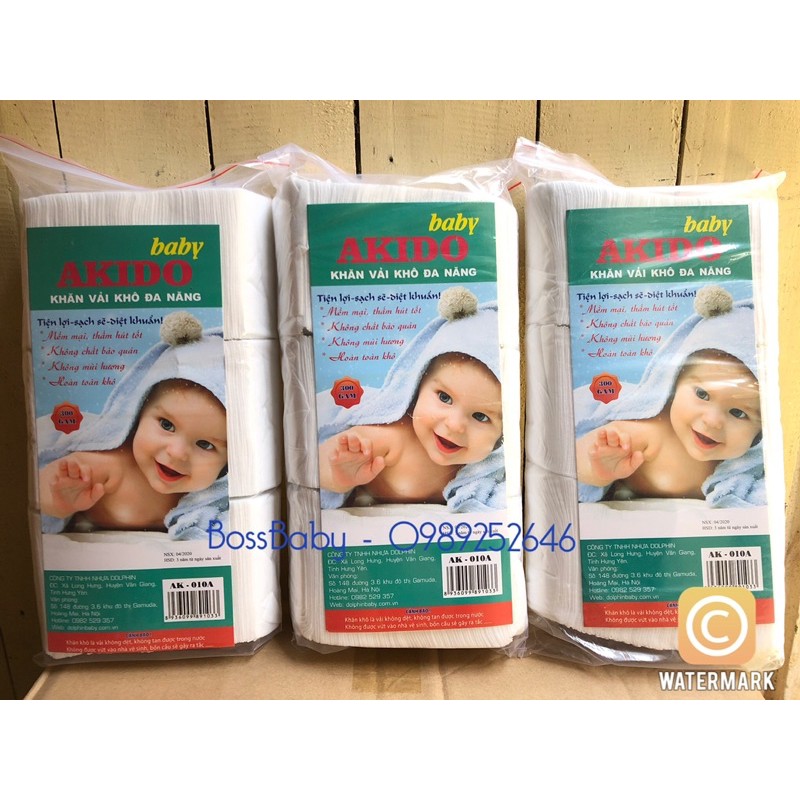 Combo 10 bịch khăn khô akido