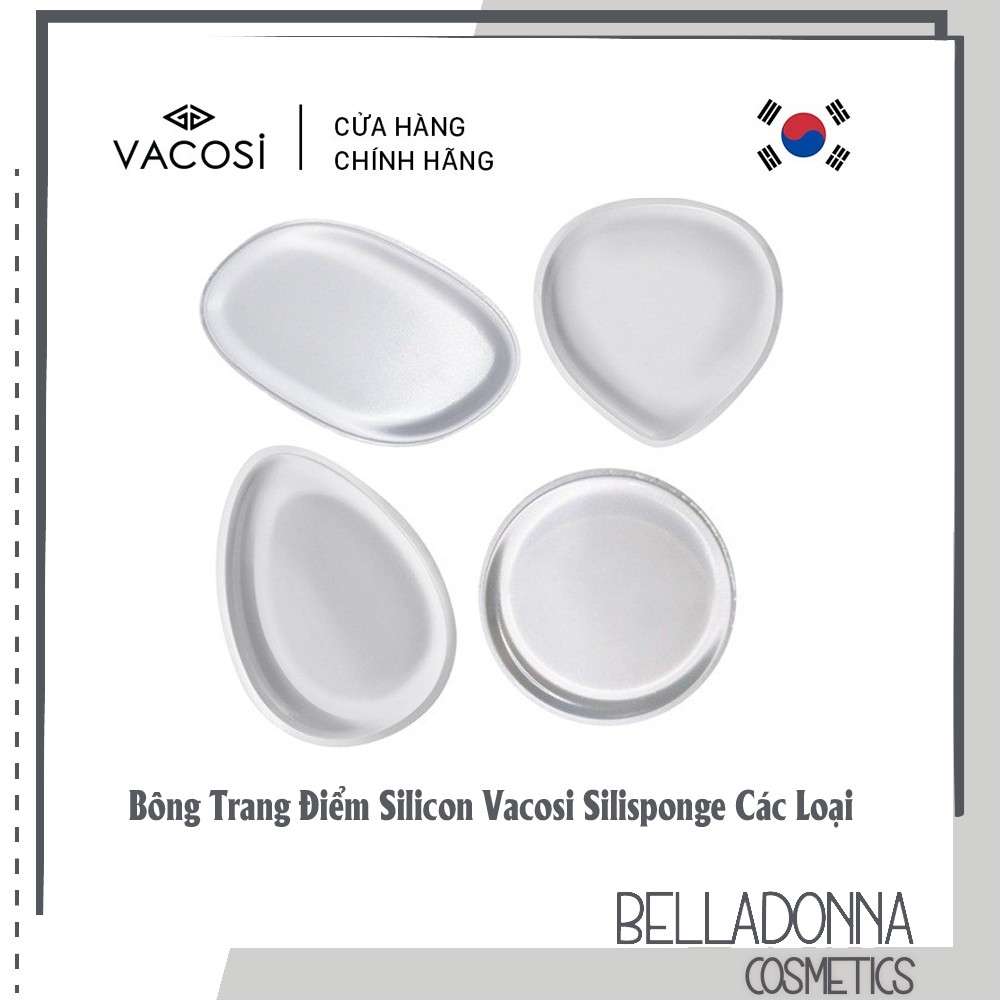 Mút tán kem Silicon Vacosi Silisponge - Hình Giọt Nước