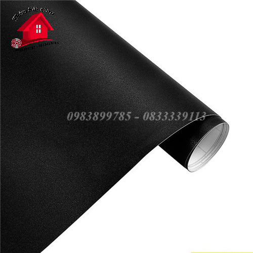 [khổ 60cm x 1m]Decal Đen nhám có keo sẵn
