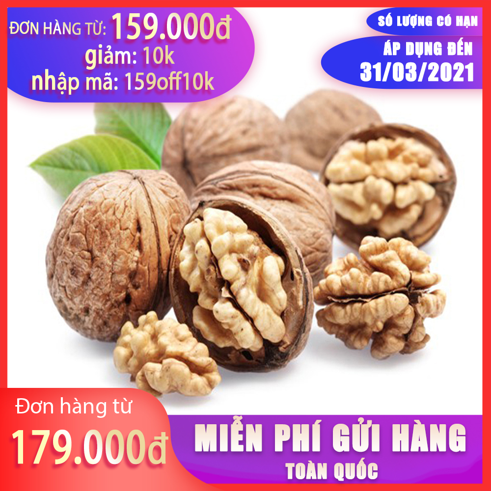 Hạt óc chó loại tốt - quả óc chó 500gr túi zip