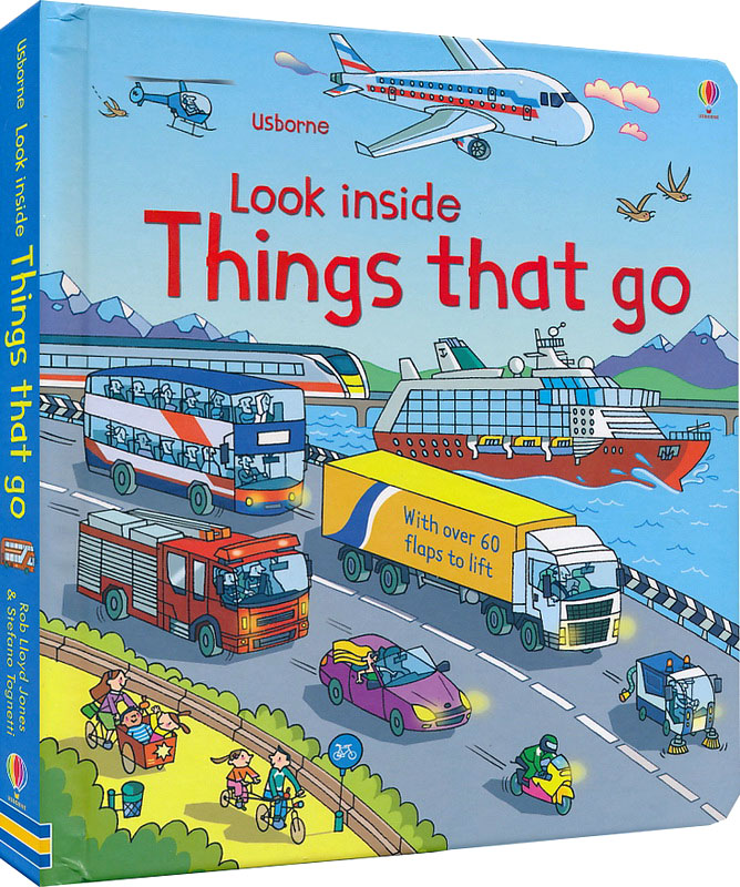Anh 3D Usborne Look Inside Things That Go Picture Book Giáo Dục Trẻ Em Với