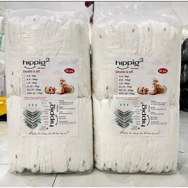 100 MIẾNG TÃ/BỈM DÁN/QUẦN HIPGIG A FULL SIZE S-3XL