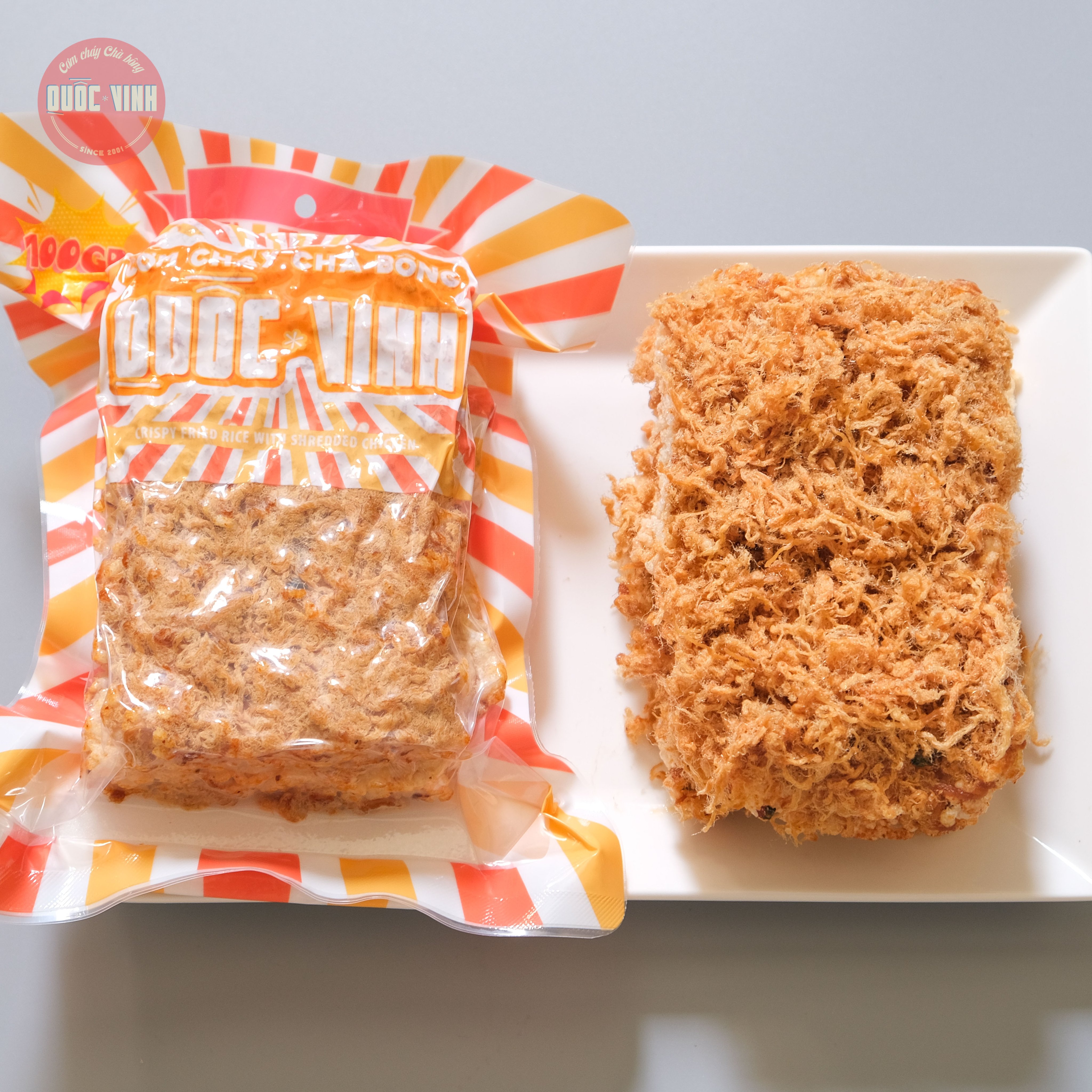 Cơm cháy chà bông vị vừa loại 100g/gói