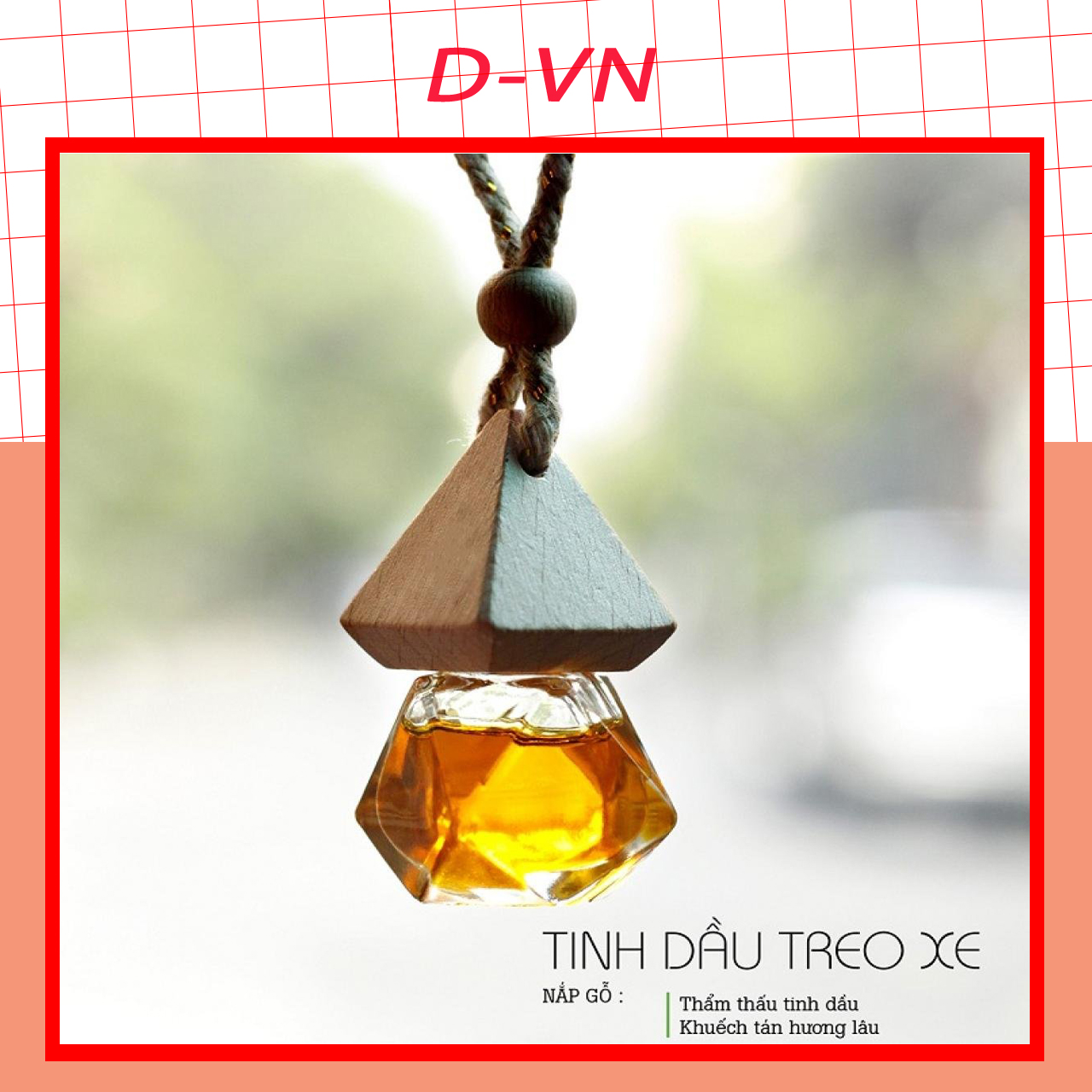 Lọ tinh dầu nước hoa ô tô - Nước hoa treo xe ô tô - Tinh dầu thơm treo xe hơi - Tỏa hương thơm mát
