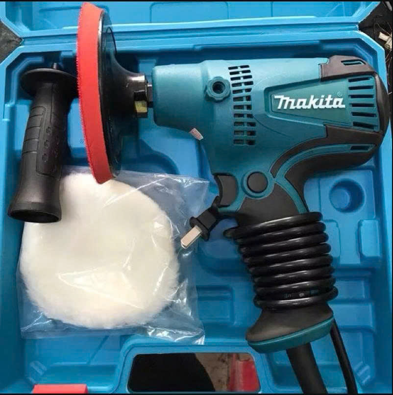Máy đánh bóng ô tô makita gv6010 6 cấp độ - máy chà nhám ô tô, xe máy mini, máy đánh bass dùng điện 220v