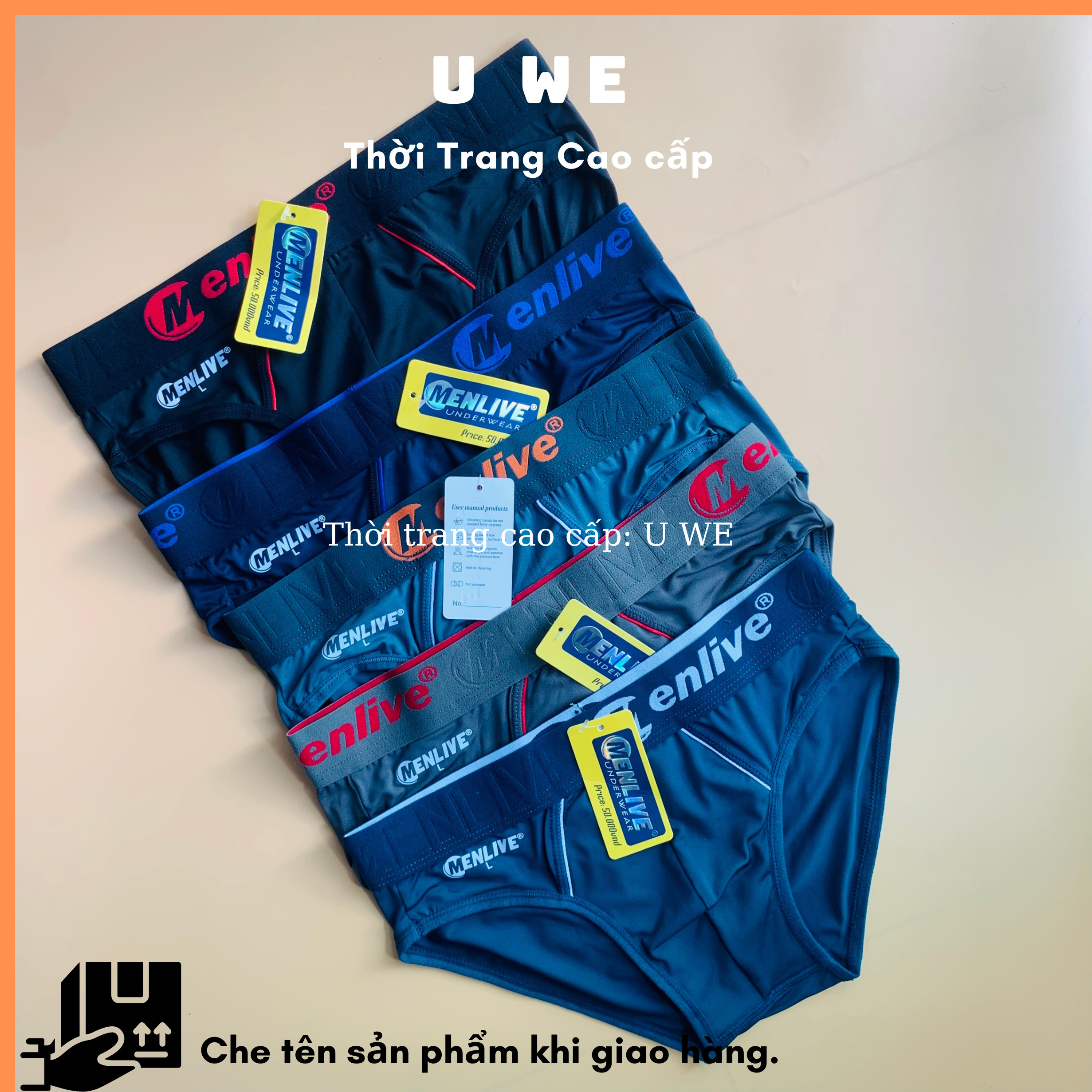 Combo 4 quần lót nam thun lạnh cao cấp lưng to , quần sịp nam menlive mát lạnh thoáng khí - uwe : thời trang cao cấp