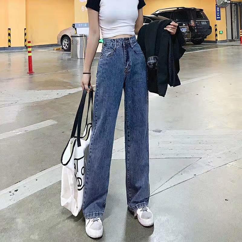 Quần jeans nữ ống rộng retro chất cực đẹp Đẹp Store 257