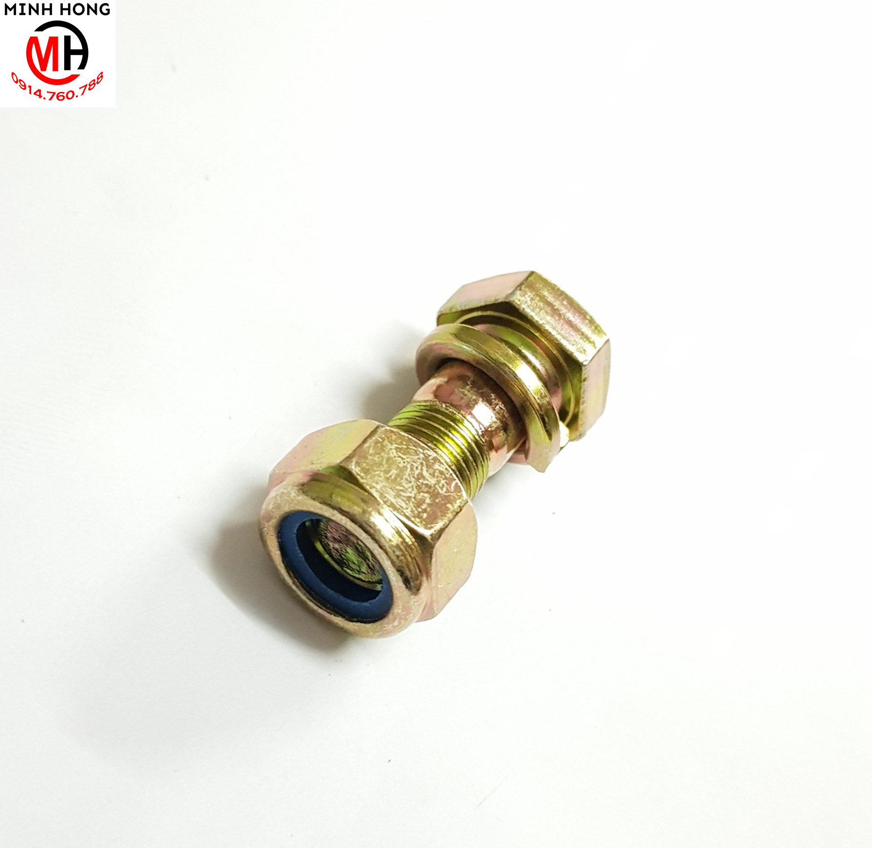 Ốc gắn lưỡi xới 12x30, màu vàng, hàng nhập dùng cho tất cả các loại máy cày