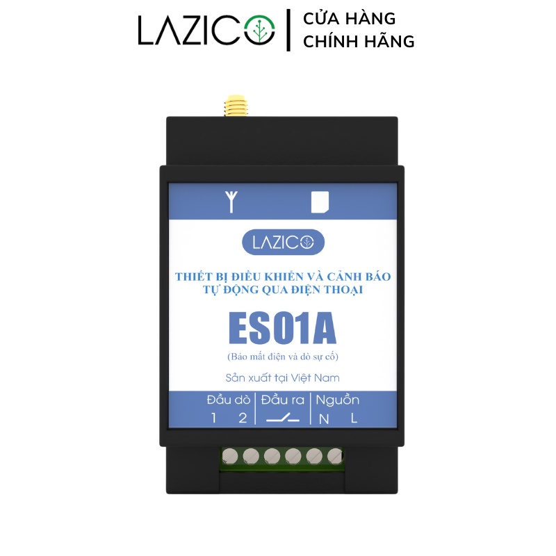 Thiết bị cảnh báo mất điện và điều khiển từ xa qua điện thoại không giới hạn khoảng cách LAZICO ES01A