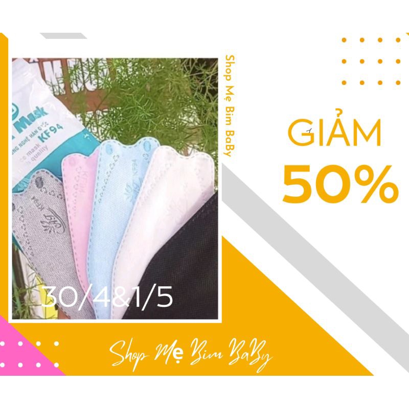 Khẩu trang 4 lớp kháng khuẩn KF94 An Tâm chính hãng 1 gói (10 cái )