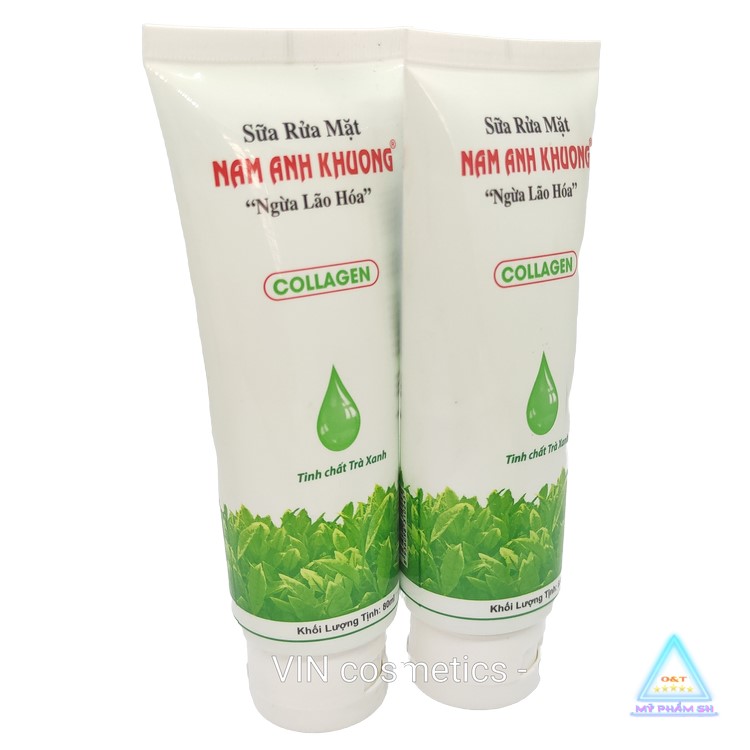 Sữa rửa mặt trắng da, chống lão hóa collagen Nam Anh Khương 100ml