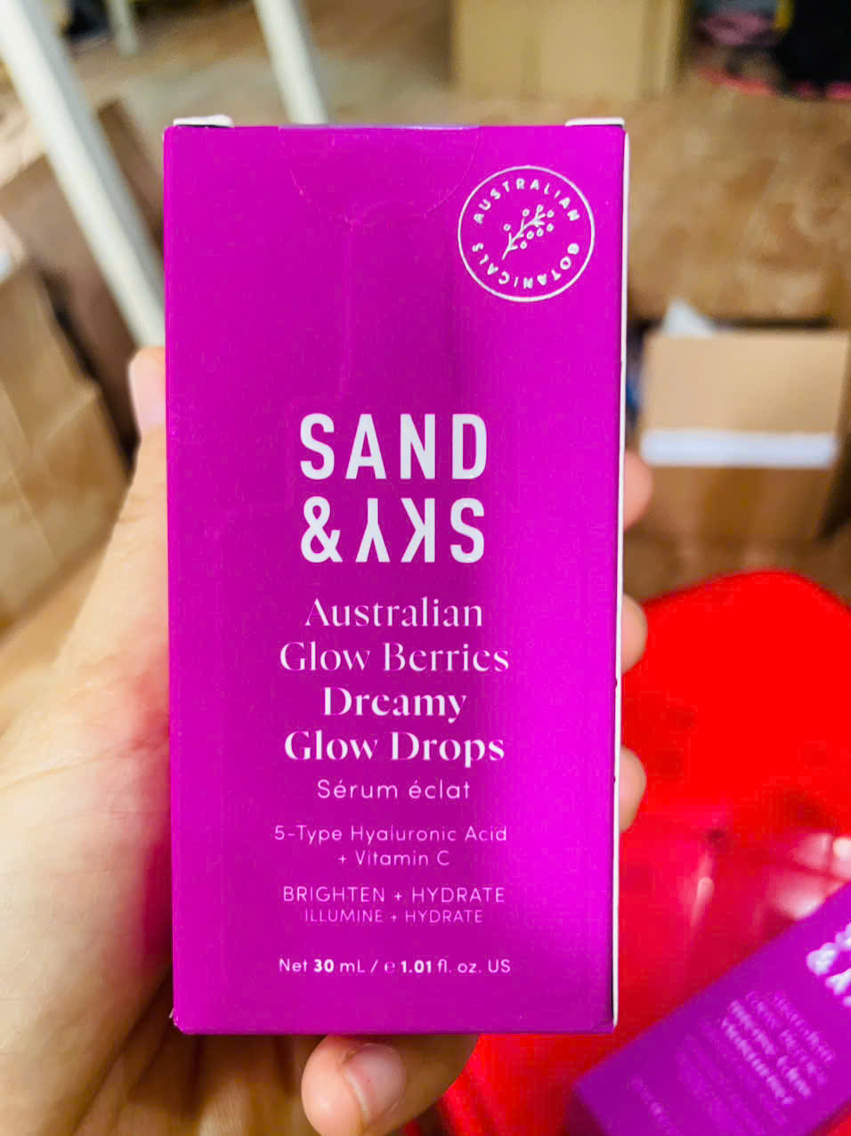 Tinh chất dưỡng da,làm sáng da và đều màu da 30ml,Sand & Sky Australian Glow Berries