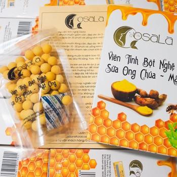 Viên tinh bột nghệ mật ong sữa ong chúa osala