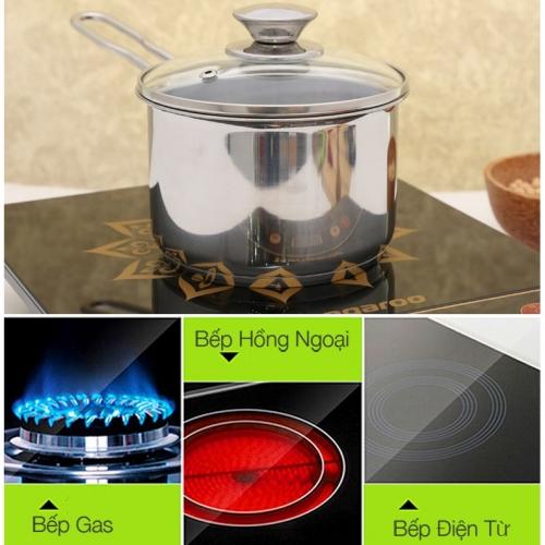Nồi Nấu Cháo-quấy bột Cho Bé- Quánh Inox 14cm Fivestar