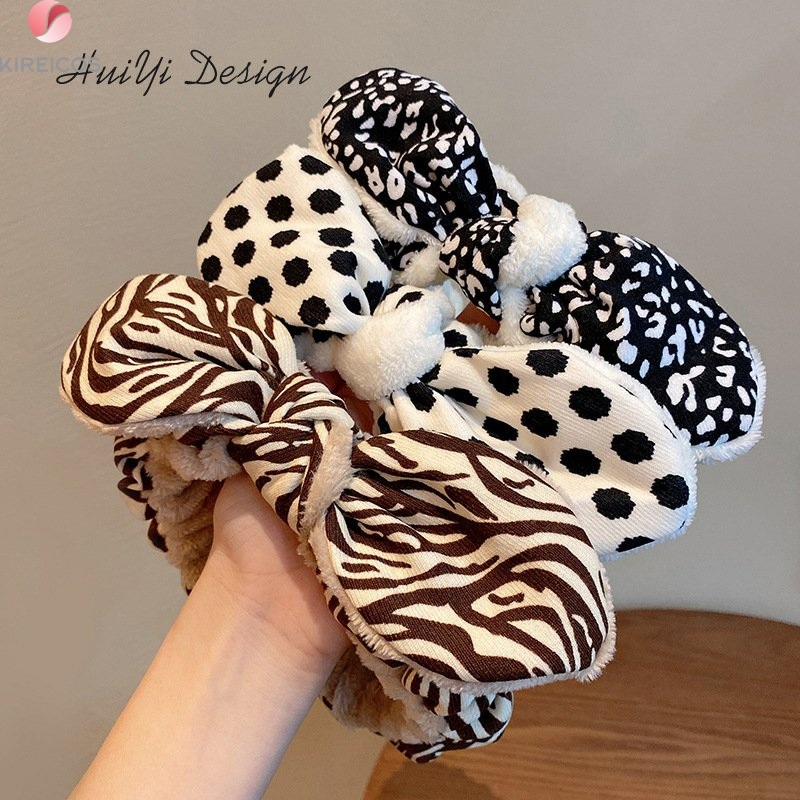 Băng Đô Cài Tóc Trang Điểm Dạo Phố Hình Nơ Nhiều Họa Tiết Ngọt Ngào - kireicos