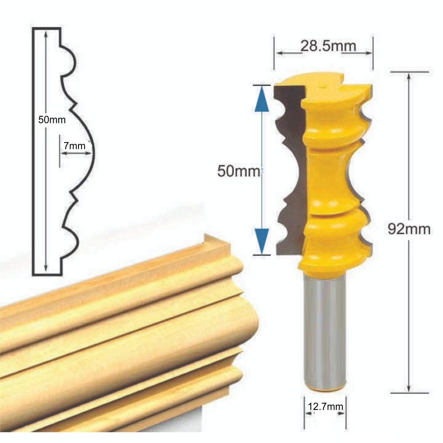 Mũi Phay Gỗ Soi Chỉ Phào Khung Tranh Đẹp Lắp Máy Phay Gỗ Cầm Tay Cốt 12.7mm