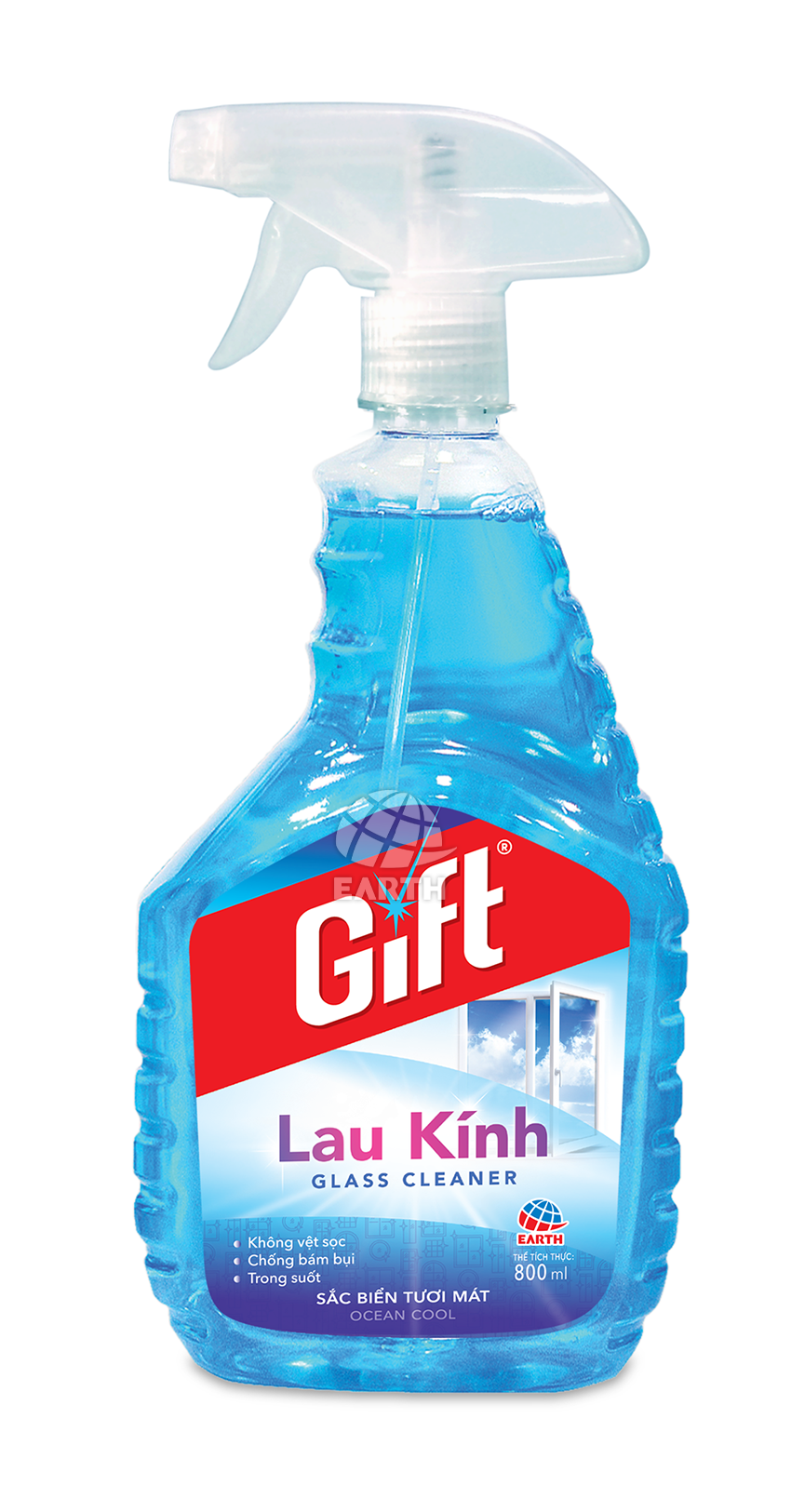 Nước lau kính Gift Sắc Biển tươi mát - chai 800ml