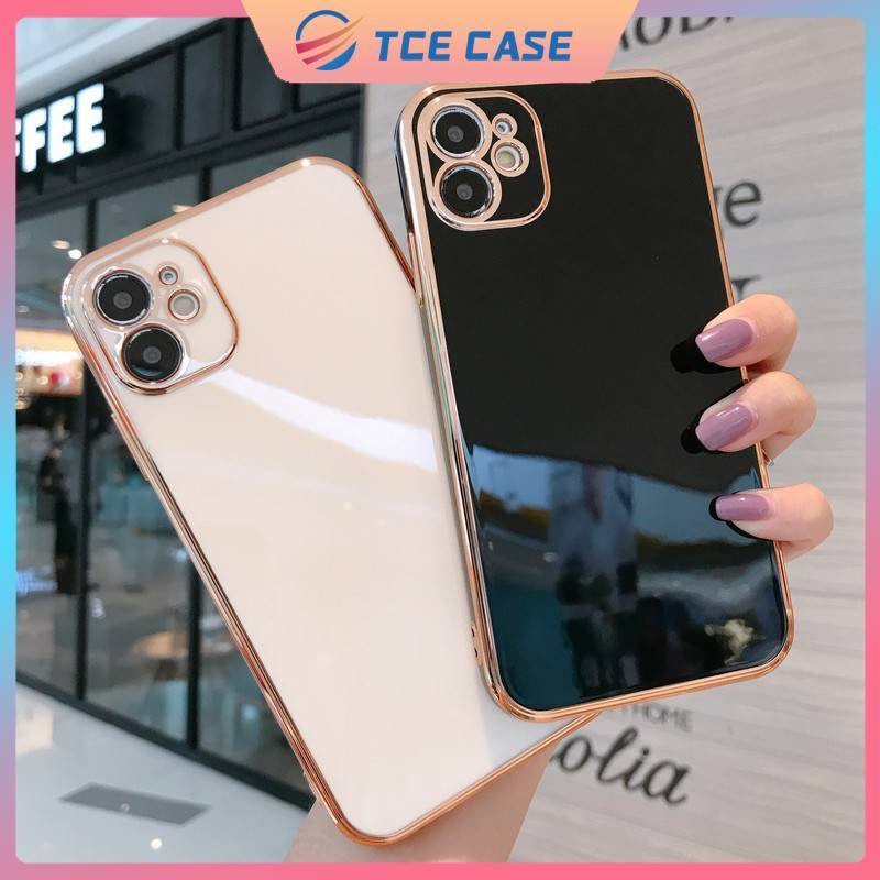 [HCM]Ốp lưng iphone Mạ lỗ mịn cạnh thẳng 6/6plus/6s/6splus/7/7plus/8/8plus/x/xr/xs/11/12/pro/max - Tce case