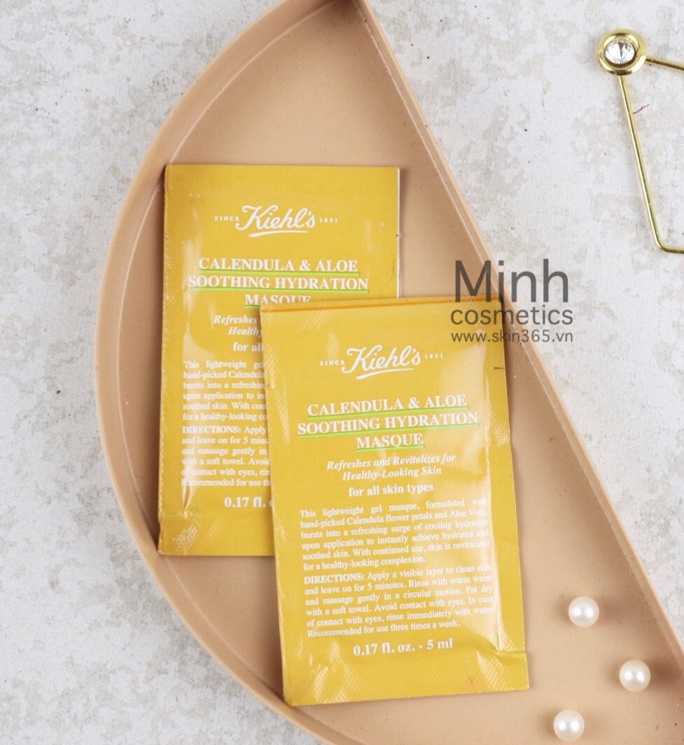 Kiehl's Sample Mặt Nạ Hoa Cúc Calendula & Aloe Hydration Hydration